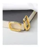 Hoop & Huggie 2022 Trendy Square Chunky Earrings Charm Women Fashion Jewelry Vintage Simple Party Accessories Rings|-f-|