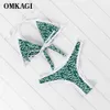 Omkagi Micro Bikini Mujer Высокие вырезывающие Купальники Женщины Maillot De Bain Femme Sexy Push Up Set Купальник Купальник Пляжная Одежда 210621