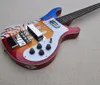 Colorful 4 strings 4003 Ricken electric bass guitar with white pickguardRosewood fretboard7364453