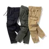 Spring Men's Cotton Cargo Pants Clothing Autumn Casual Fashion Elastic Waist Quality Pantalones Tipo Cargo Pants Men 211112