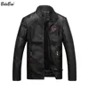 BOLUBAO Men Leather Suede Jackets Men Autumn Faux Leather Male Motorcycle Biker Coats Mens Leather Bomber Jacket 211124