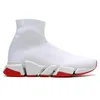 Nyaste 2023 Designer Mens Womens randiga sockskor Speed ​​2 .0 Man Big Size Us UK 11 12 13 Outdoor Sports Boots Triple Black Naken