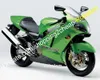 Green Black Fleating for Kawasaki Ninja ZX-12R ZX 12R 2000 2001 ZX12R 00 01 ABS FALTINGS KIT (حقن صب)