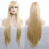 Parrucche sintetiche per capelli sintetici cosplay lisci serici da 80 cm in 7 colori Parrucca Perruques de cheveux humains KW-80S