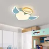 Nordic dziecięcy pokój LED sufitowe oprawy różowy sypialnia restauracja proste lampy nowoczesne oświetlenie domowe kreatywne studium dom kryty anioł kreskówka lampa sufitowa