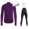 Rapha Winter Thermal Fleece Cycling Jersey Set Mens Long Sleeve MTB Mountain Bike Clothes Sportswear Wear Suit Racing Sets