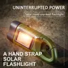 Zaklampen Torches Draagbare Solar Hand-Cranked LED Mini Power Generation Multifunctionele Outdoor Small Lamp