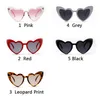 Liefde Hart Zonnebril Voor Vrouwen 2021 Modieuze Cat Eye Zwart Roze Rood Vorm Zonnebril Mannen Uv400 18503 20 Pairs