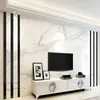 20pcs Simple Lines Acrylic 3D Wall Stickers DIY Background Mirror Strips Ceiling Waist Line Living Dining Room Art Home Decor 210705