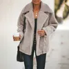 Inverno Arrivo Donna Casual Zipper Fluffy Giacca a maniche lunghe Colletto rovesciato Ladies Soft Warm Capispalla Cappotto cardigan SH190827