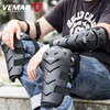 Motorcycle Armor Vemar 4PCS Elbow And Knee Pads Motocross Cycling Protector Guard Armors Set Black Moto Bicycle Riding