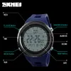 SKMEI Moda Zegarek Sportowy Mężczyźni Odliczanie Chrono El Light Zegarki 5bar Wodoodporne Dial Digital Watch Relogio Masculino Relojes X0524