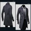 Herenwol blends herfst winter mode heren jassen casual zakelijke trench jas overjas mannelijke mengsel jassen wil2222