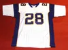 Custom Football Jersey Men Youth Women Vintage ADRIAN PETERSON CUSTOM WHITE Rare High School Size S-6XL or any name and number jerseys