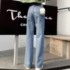 Jeans Denim Losse Mode Nieuwe Stijl Dames Jeans Casual Jeans Modieuze en Comfortabele Wide-Pen Grote Size H0908