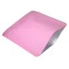 Sac thermoscellable rose bébé, pochette plate en papier d'aluminium, sacs d'emballage ouverts, emballage sous vide pour pochettes de poudre de toilette LX3648