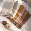 Écharpes Mode Femmes Hiver Cachemire Écharpe Solide Couleur Épais Chaud Pashmina Châles Et Wraps Lady Couverture Cou Bufanda229Q