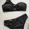 女性のための女性の水着のための女性2021水着ビキニの単一の肩の中空セクシーなハイウエストスプリットデザイナーの大きいサイズ