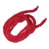 Diyの装飾服のための4Mの双子の弦のロープ20mmの綿の厚い工芸品包装（赤）糸
