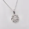 10k or cadeau de noël 1ct forme ronde collier pour femmes mode cadeau sur mesure chaîne en or classique fête mariage OEM