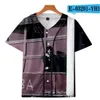 Maillot de Baseball pour hommes, T-shirt imprimé en 3d, chemise à boutons, unisexe, sous-vêtements décontractés, Hip Hop, pour adolescents, 081