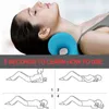 Neck Shoulder Stretcher Relaxer Chiropractic Traction Device Pillow For Pain Relief Cervical Spine Alignment Gift181D
