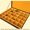 12 15 20 30グリッドスロット木製ジュエリーボックス収納オーガナイザーケースハイエンド中国シルクブロケードボックスコレクション包装ギフト