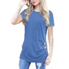 Moederschap Nursing T-shirt Borstvoeding Lange Mouwen Tops Zwangere Tees Sweatshirt Vrouwen Kleding voor Zwangerschap Kleding 20220304 H1