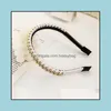 Bandas da cabe￧a joias j￳ias moda feminina feminina feminina de cabelo casual Chain de liga de couro cruzado n￳ cruzado faixa para a cabe￧a ADT Aessories