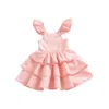 2021 Été bébé filles robe robe de mariée pour fille enfants vêtements Vestidos Menina bébé princesse vêtements costume girl soirée robe q0716