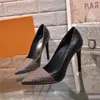 G33b Lo último en zapatos de mujer de cuero real de buena calidad, sandalias, zapatillas, tacones altos sexis, banquete, fiesta, boda