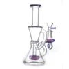7 Inch Klein Hookah with Showerhead Perc Heady Glass Recycler Oil Dab Rig with 14mm Joint and Bowl