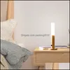 Wall Lamp Home Deco El Supplies & Garden Wireless Smart Sensor Night Light Usb Charging Led Wardrobe Staircase Bedroom Motion Table Lamps Li