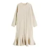 Moda kobiety jesienne zimowe sukienka swetra luźna o szyja ciepła długa samica na dzianinowa sukienka syrenka vestidos ds213 210322