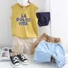 Summer Fashion 2-10 Years 90-140cm Simple Design Infant Cotton Sports Solid Color Handsome Elastic Shorts For Kids Baby Boy 210529