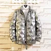 Winter new men's light down jacket short bright coat white duck down warm winter clothing waterproof and windproof jackets G1115