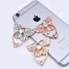 Butterfly Finger Ringdiamond Metal Bracket Houder Stand voor iPhone Samsung-telefoon