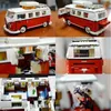 Creator Series T1 Camper Car Van VW Weetle Model Building Blocks Kompatybilny 10220 Bricks Pojazd Zabawki Kolekcja Dorosłych Chłopców Prezent X0503