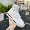 Women's designer sneakers wheel caseta flats lerren trainer high top fabric luxury low top casual shoes canvas stitching