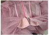 Dusty Różowy Glitter Tulle Prom Dress Off Ramię Krótkie Rękawy Boning Herbata Długość Prom Suknia Formalna Suknia Vestidos de Fiesta