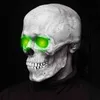 공포 마스크 무서운 뼈대 코스프레 장식 풀 헤드 해골 이동 가능한 턱 마스 케이틀 파티 의상 소품 # 40