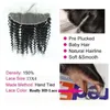 5PCSLOT Real HD Transparent 13x4 Laces Virgin Brazilian Human Hair Swiss Invisible 레이스 정면 1B Nautral Black 150 밀도 SM9660398