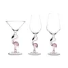 Creative Flamingo Vin Glas Cup Bordeaux Cocktail Champagn Goblet Party Bar Drinkware Bröllop Gåvor Hem Drycker Glasögon