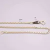 Real 18k Yellow Gold 1.8mm Curb Link Chain Necklace 18inch Length Stamp