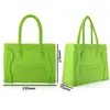 Ladi Umhängetasche farbenfrohe Gelee Handtasche Silikon Transparente Taschen Cany Women Tote Bags