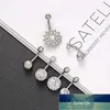 Stainless Steel Belly Bars Button Ring Set Gauge Barbell Bananabells Navel Piercing Jewelry Barbells For Women Girls Jewellery