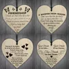 Festival Wall Art Hanger Heart Shape Beste Mum Vriendschap Hemel Whisper Slogan Herdenking Goede Tijd Houten Woondecoratie Keepsake 1 45CS L2