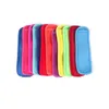 16 couleurs Antigel Ice Lolly Sacs Outils Congélateur Icy Pole Porte-glaçons Réutilisable Isolation en néoprène Ice-sucker Manches Sac pour enfants Été FHL450-WLL