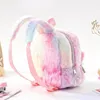 STOCK DHL 23cm big size Plush Unicorn Backpack Children's Cartoon School Bag Cute Unicorn-Bag Unicorn-Backpack Bags Mini Pink Back Pack Schoolbag 5921