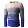 Mężczyźni Jesień Klasyczny 100% Bawełna Ciepły Grube Crewneck Swetry Swetry Płaszcz Mężczyźni Winter Casual Vintage Soft Sweter Mężczyźni 211008